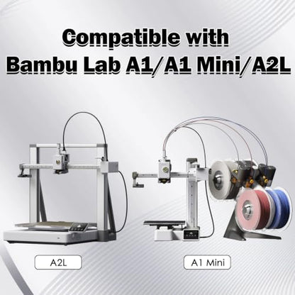3 PCS 0.4MM A1 Mini/A1/A2L Hotend Kits for Bambu Lab Hardened Steel Nozzle - size: 3PK 0.4MM