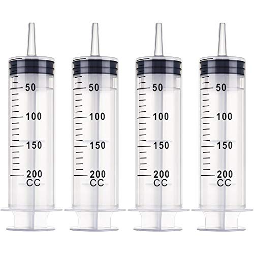 Frienda 4 Packs Syringes Without Needles,200 Ml - size: 200 ml