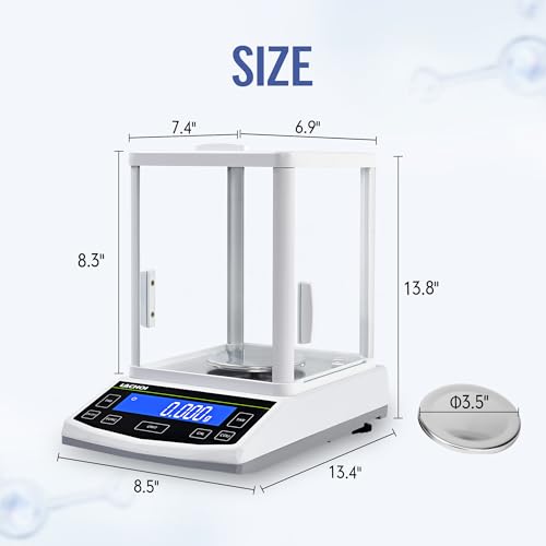 Analytical Balance 500g*0.001g Lab Scale 0.001g Accuracy (500g,1mg) - size: 0.001g*500g
