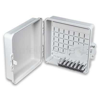 SatelliteSale Weatherproof Junction Box Heavy Duty Enclosure 9x9x4 Inches UV-Rated Thermoplastic Alloy Made in USA - size: 9"×9"×4"