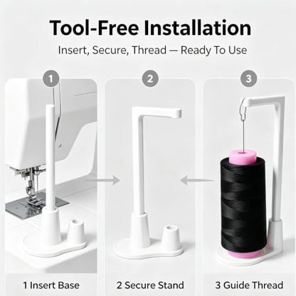 Large Capacity Thread Spool Stand for Top of Sewing Machine