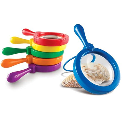 Learning Resources Primary Science Jumbo Magnifiers, Set of 6