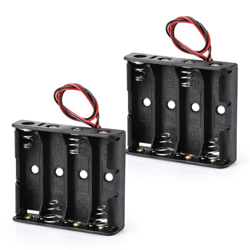 2pcs 4 AA Battery Holder with Leads