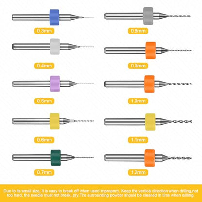Mudder 36 Pcs Pin Vise Hand with Micro Drill Bits Set, Gold - color: Gold