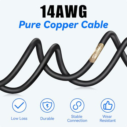 SMA Coaxial Cable Upgraded 16.4Ft SMA Male to SMA Female Coax Cable LMR200 Equivalent SMA WiFi Extension Low Loss for WiFi Router, 3G 4G 5G LTE Antenna, Better Than RG58 - size: 16.4ft