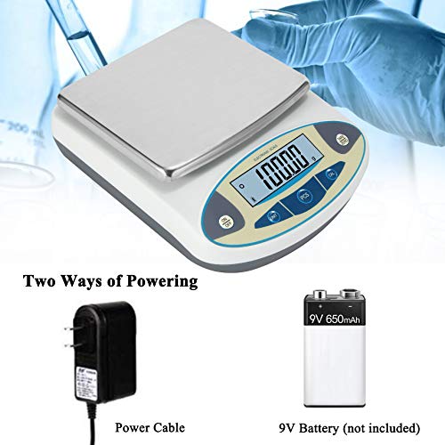 Bonvoisin Lab Scale 1000gx0.01g High Precision Electronic Analytical Balance 0.01g Accuracy Laboratory Lab Precision Scale Digital Kitchen Balance Scale Jewelry Scale Scientific Scale (1000g, 0.01g) - size: 1000g, with Calibration Weights