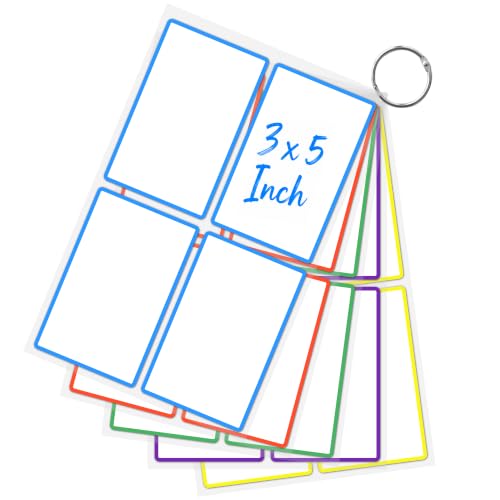 Dry Erase Labels Stickers, 3x5 Inch Reusable Notes for Storage Bins, 20 Pcs