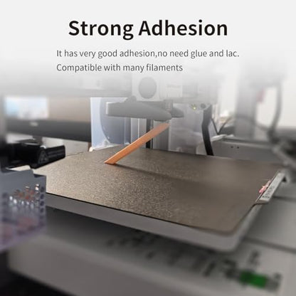 270x200mm/ 10.6x7.8 inch QID1 X Plus Buile Plate 100% Imported Thicker PEI Sheet Smooth & Textured Flexible Spring Steel Heated Bed with Magnetic Base for QIDI X-Plus/i-Mates 3D Printer - size: 270x200mm