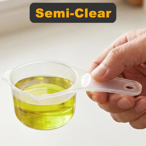 7 PCS Measuring Cups Set, BPA Free - color: Translucent, size: 7 Pieces