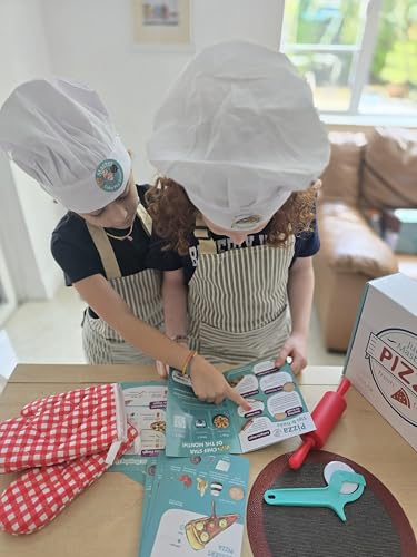 Tovla Jr. Kids Pizza Making Kit | Real Reusable Chef Tools | Ages 5-12 - style: Pizza Making Kit