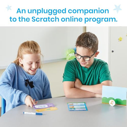 hand2mind Scratch Block-Based Coding Student Activity Set, Ages 8+ - style: Student Activity Set