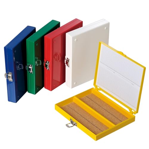 Microscope Slide Box, 100-Place, Cork Lining, 5 Pcs - size: Cork Lining