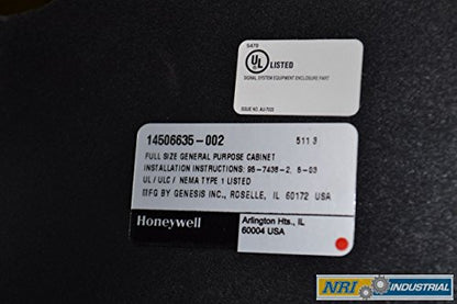 HONEYWELL 14506635-002 Assembly Wall-Mount Steel 38X24X9 in Enclosure D302985