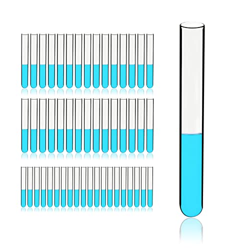 14ml Sturdy Glass Test Tubes, 16x125mm, Pack of 50, Borosilicate Glass Material, TTG014-050 - style: 50pcs of Vol.14ml(16x125mm)
