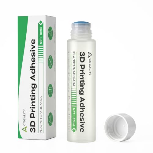 Creality Official 3D Printer Adhesive Glue 1PCS, 80mL Printing Glue for Build Plate, Reduces Warping and Shedding, Compatible with PLA PETG ABS ASA and All FDM 3D Printers - style: Adhesive Glue