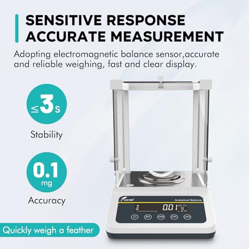 LAB FISH FA2204N Analytical Balance, 220g x 0.1mg Dual Calibration - size: B