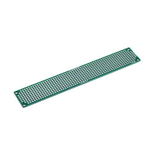 Double Sided LF HASL Perf Board, PCB Board, Electronic Circuit Board for DIY Prototype Circuit, FR4, Plated Through Hole Solder Prototype Board, ST-PERF-1-6 (1" x 6") - style: 1" x 6"