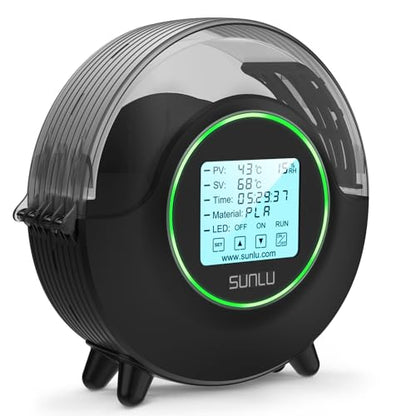 SUNLU Official Filament Dryer S2, for PLA PETG ABS Filament, Black - color: S2 Filament Dryer Dark Black