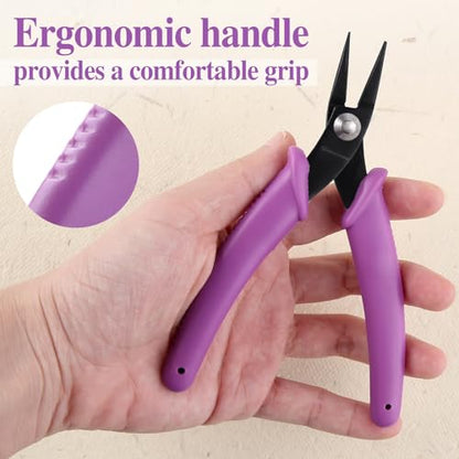 SPEEDWOX 5.5 Inches Mini Long-Nose Pliers Round Nose Smooth Jaw - size: 5.5" Round Nose