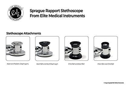 EMI EBL-430 Royal Sprague Stethoscope and Large Adult Cuff (See Large Cuff Size: 33 cm to 51 cm | 13 inch to 20 inch) Aneroid Sphygmomanometer Manual Blood Pressure Set - size: Large Adult Cuff Set - Royal Blue