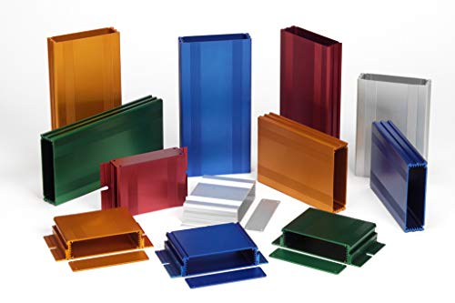 B4-160SI: Silver Anodized, Extruded Aluminum Electronic Enclosure Project Box Electronic DIY Case, Size 6.30"x6.68"x2.11" / 160 x 169.8 x 53.5mm (LWH) - color: Silver, size: 160 mm