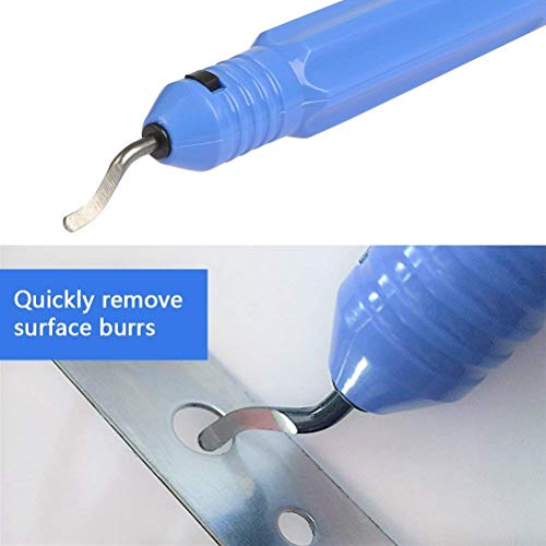 Deburring Tool Kit,Debur Knife, Great Burr Remover Hand Tool with One Blade for Wood/Plastic/Aluminum/Copper and Steel (Handle)