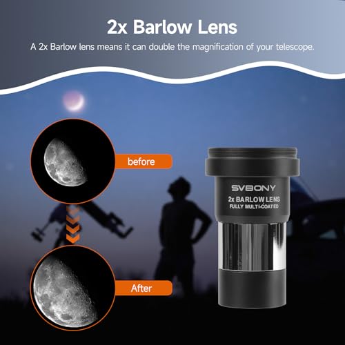 SVBONY SV233 Telescope Eyepiece Set, 12 Piece Telescope Accessory Kit - style: Deluxe Set 12 pieces