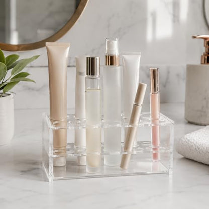 1 Pcs Clear Acrylic Test Tube Rack, 8 Wells for 50mL Tubes, 30mm Diameter - size: 30mm