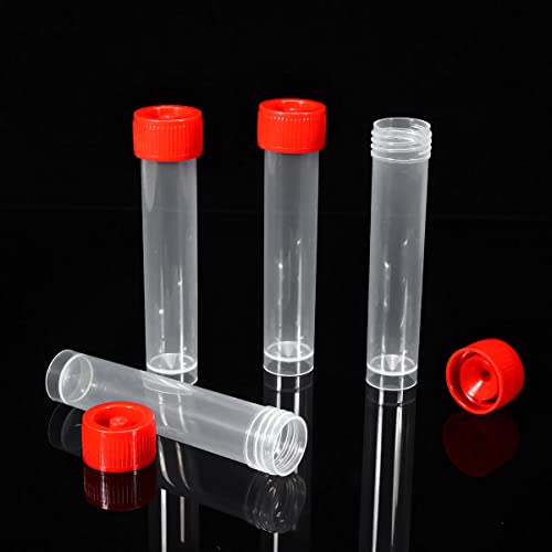 20ml Plastic Small Vials with Screw Caps Sample Tubes,PP Material, Free from DNase, RNase, Human DNA(30pcs) - style: 20ml 30pcs