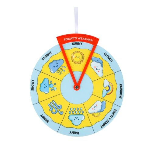 Weather Chart for Preschool Wheels, Weather Wheel for Preschool, Educational and Learning Activities for Kids, Weather Chart for Classroom Decor - color: Weather Wheels