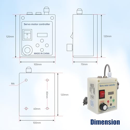 RATTMMOTOR 750W 110V Permanent Magnet Brushless Servo Motor 6500rpm