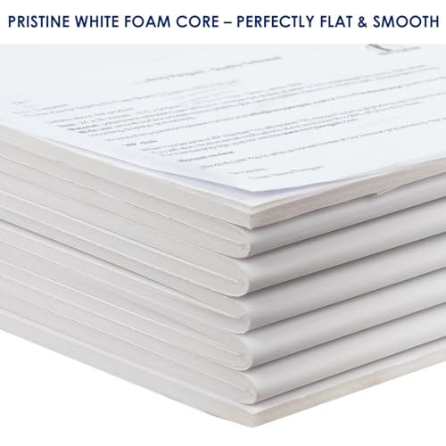 Trifold Poster Board Foam Core 24 x 36 x 3/16"(5mm), 5 Pack, Acid Free