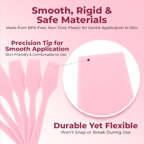 Kopperko Mini Face Cream Spatula, 2.5 Inch, 500 Pack, Pink - color: Pink, size: 500 Spatulas