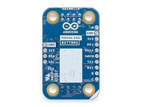 Arduino Modulino Buttons [ABX00110] - Qwiic-Compatible 3-Button Module with LEDs for Arduino Projects and Interactive Controls - style: Buttons