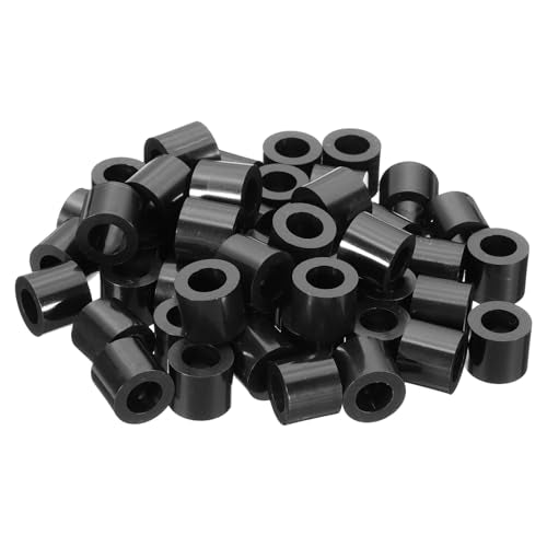 PATIKIL 50Pcs M8 ABS Spacers 5/16" ID x 9/16" OD x 1/2" L Plastic Round Spacer Washers Black Standoff Nut Unthreaded for M8 or 5/16 inch Screws Bolts Electrical Outlet - size: 5/16" ID x 9/16" OD x 1/2" L