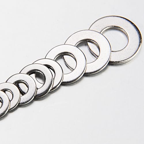 Linkup 210 Pcs 5/16” SAE Flat washers for Screws for Bolts (18-8) 304 Stainless Steel washers Assortment kit,Standard ANSI/ASME B18.22.1 Metal Washers Set - size: 5/16"