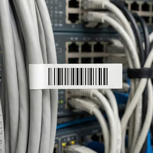 1 Pack Compatible with Brady M21-750-595-WT Label, Black/White, 0.75" x 21' - color: Black-on-white, size: 0.75" X 21'