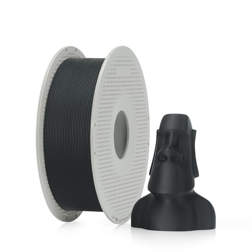 Bambu Lab PLA Matte 3D Printer Filament 1.75mm RFID 1kg with Spool, Charcoal - color: Charcoal, size: With Spool