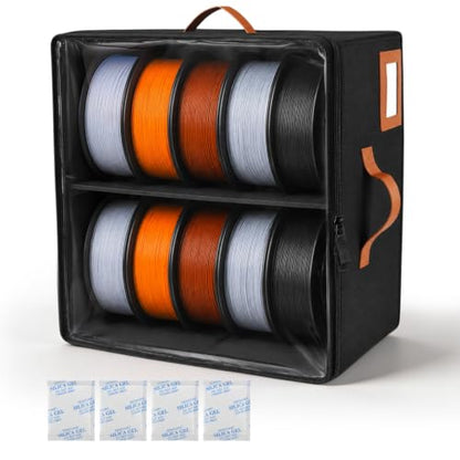 CONNOO 3D Printer Filament Storage Box with Desiccants for PLA, PETG, TPU