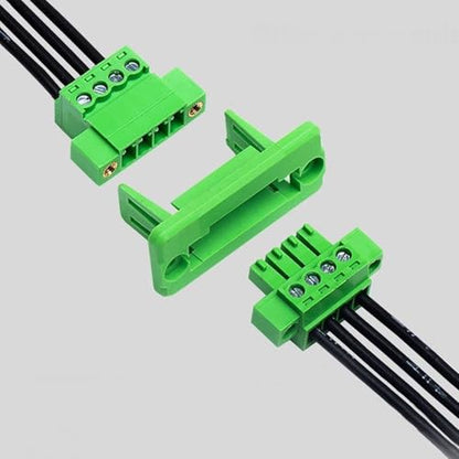 5 Set 3 Pin 5.08mm Pitch Screw Terminal Panel Mount, Through-Wall Phoenix Connectors-24-12 AWG,300V 15A - size: 3P-5Set