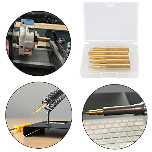 5Pcs Heat-set Insert Tips for M2,M2.5,M3,M4,M5 Threaded Inserts, Compatible with 900M T18 ST Hakko FX-888D/FX600 and Weller SP40NKUS/WLC100 Soldering Irons Tips, for Connecting 3D Printed Parts - style: 5Pcs Heat Set Insert Tips