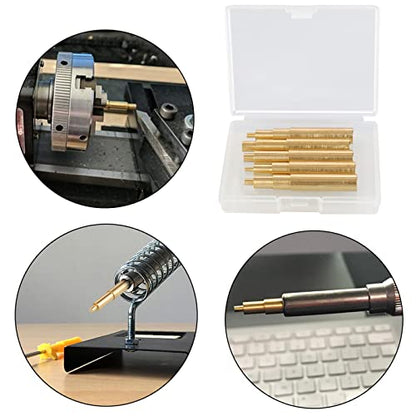 5Pcs Heat-set Insert Tips for M2,M2.5,M3,M4,M5 Threaded Inserts, Compatible with 900M T18 ST Hakko FX-888D/FX600 and Weller SP40NKUS/WLC100 Soldering Irons Tips, for Connecting 3D Printed Parts - style: 5Pcs Heat Set Insert Tips
