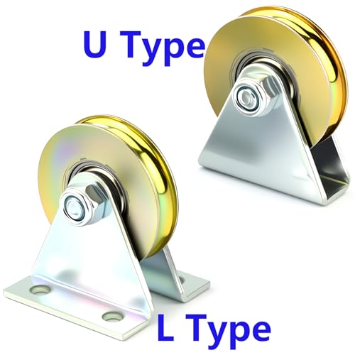 1.5" Bearing Wheel Small Wire Rope Pulley Block Bearings Bearing Wire Rope Guide Wheel for Lifting with Bracket, 200LB (Bracket/L) - color: bracket/L
