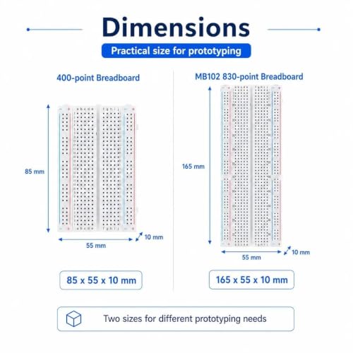 4 Breadboard Kit 970 Jumper Wires with Tweezers for Electronics Projects