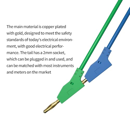 2mm Mini Banana Plug Test Lead Jumper Wire, 5pcs - style: B