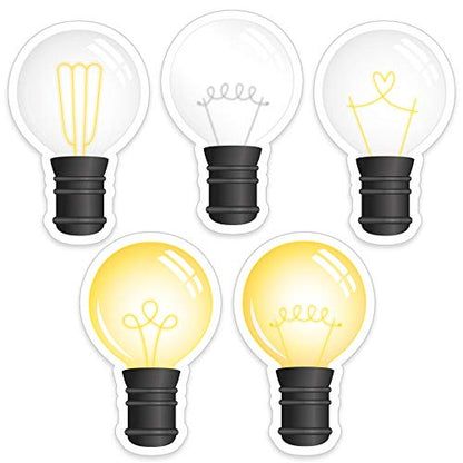 Outus 45 Pcs Light Bulb Cutouts, Lightbulb Bulletin Board Decorations