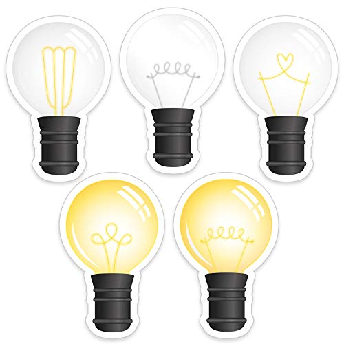 Outus 45 Pcs Light Bulb Cutouts, Lightbulb Bulletin Board Decorations