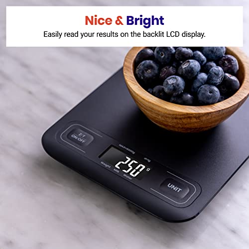 Etekcity Food Kitchen Scale, Digital Grams and Ounces, Medium - color: Midnight Black