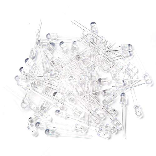 CHANZON 100 pcs 5mm Infrared Ray IR 850nm Emitter LED Diode Lights - color: B) 5mm 850nm Ir Emitter (100pcs)