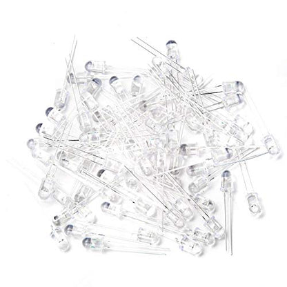 CHANZON 100 pcs 5mm Infrared Ray IR 850nm Emitter LED Diode Lights - color: B) 5mm 850nm Ir Emitter (100pcs)